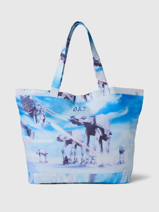 Mavi Gap Logo Star Wars™ Desenli Tote Çanta