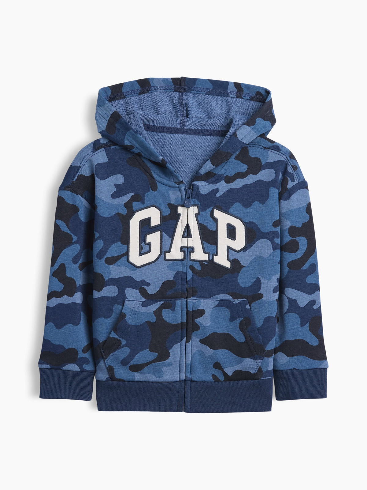 Mavi Relaxed Baskılı Logo Fermuarlı Sweatshirt