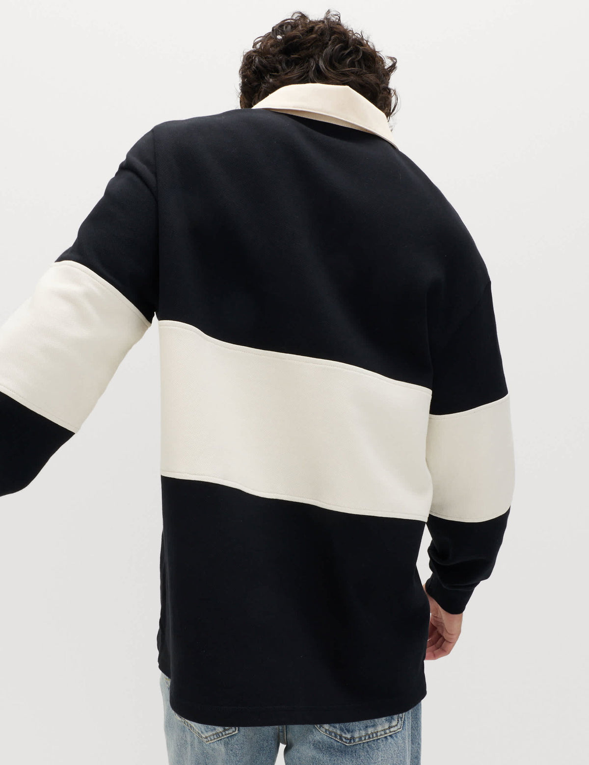 Çizgili Rugby Sweatshirt
