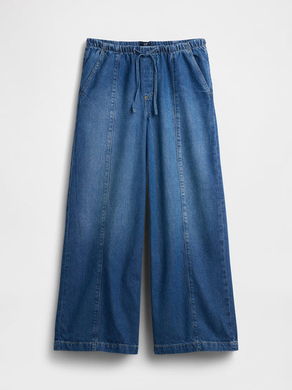 Mavi Mid Rise Ultrasoft Easy Seamed Baggy Jean Pantolon