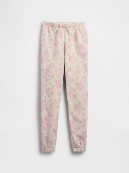 Kırık Beyaz Relaxed Gap Logo Fransız Havlu Kumaş Jogger Eşofman Altı