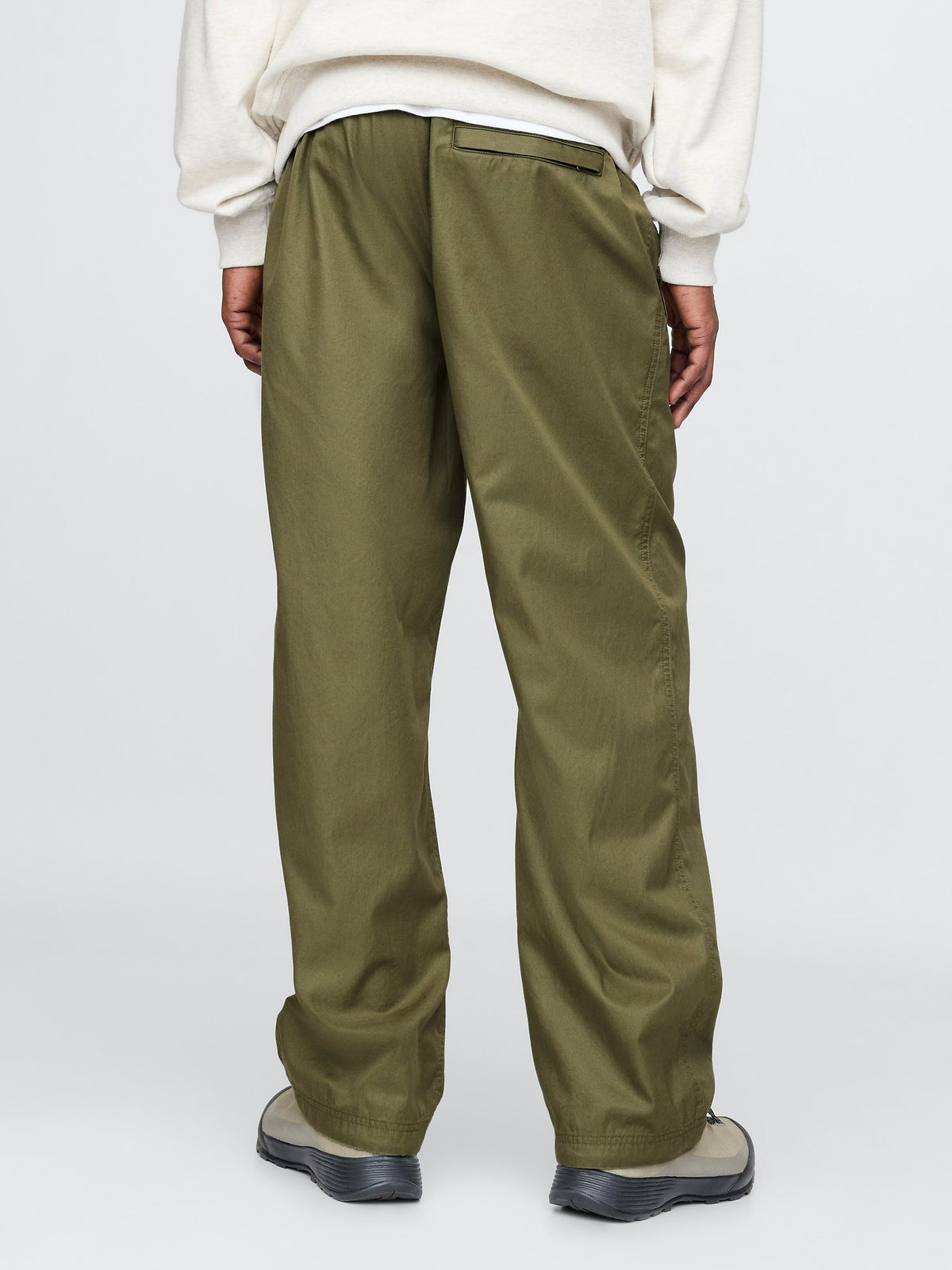 Yeşil Twill Paraşüt Baggy Pantolon