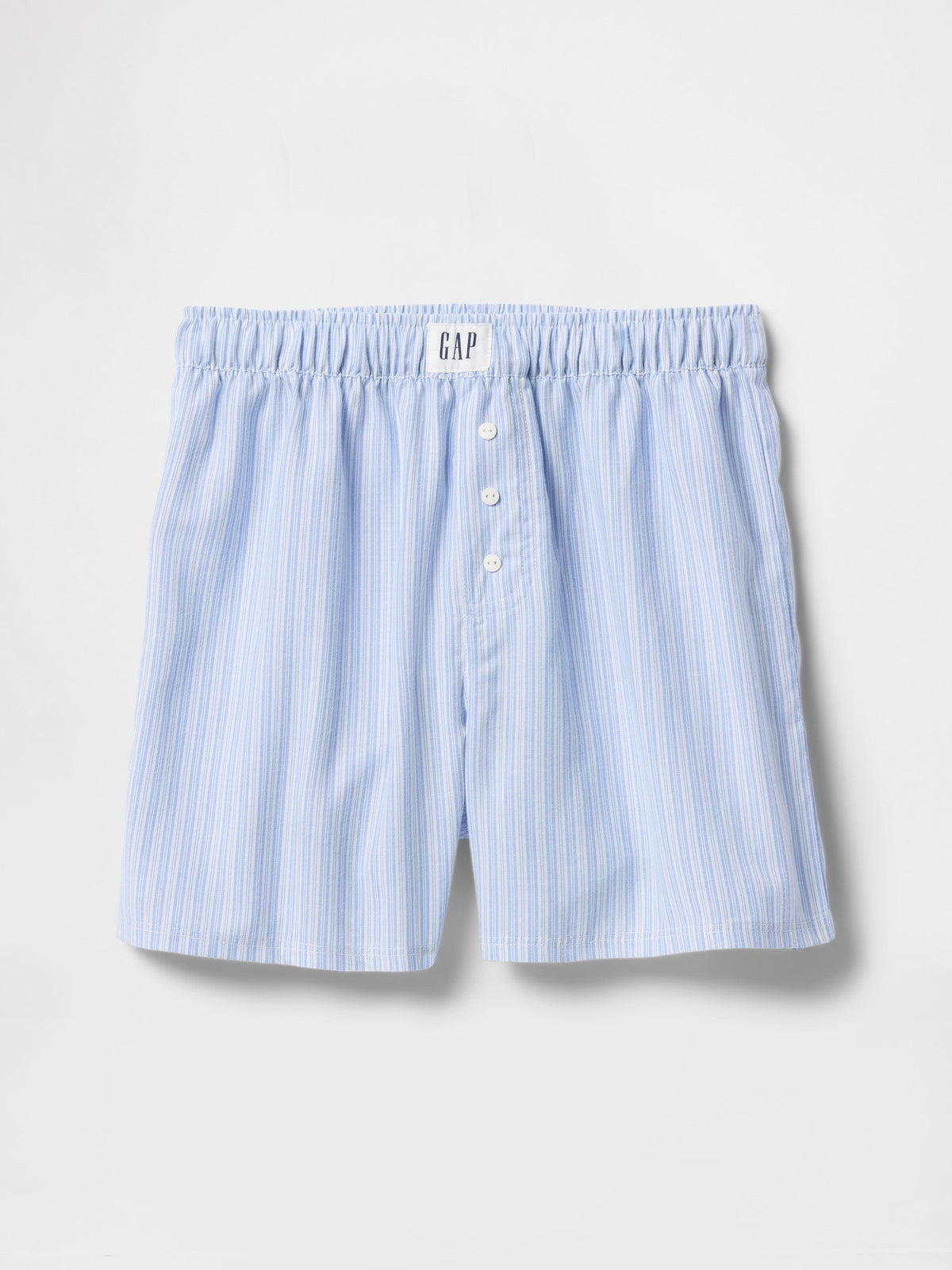 Mavi Poplin Boxer Şort