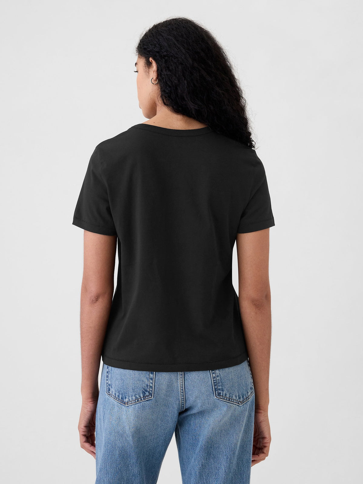 Açık Gri %100 Pamuk Vintagesoft Bisiklet Yaka T-shirt