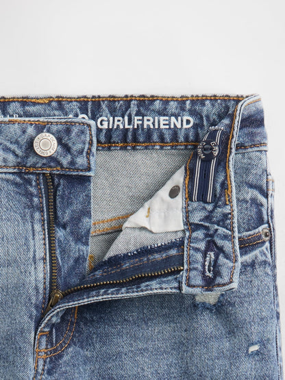 Mavi Distressed Girlfriend Washwell™ Jean Pantolon