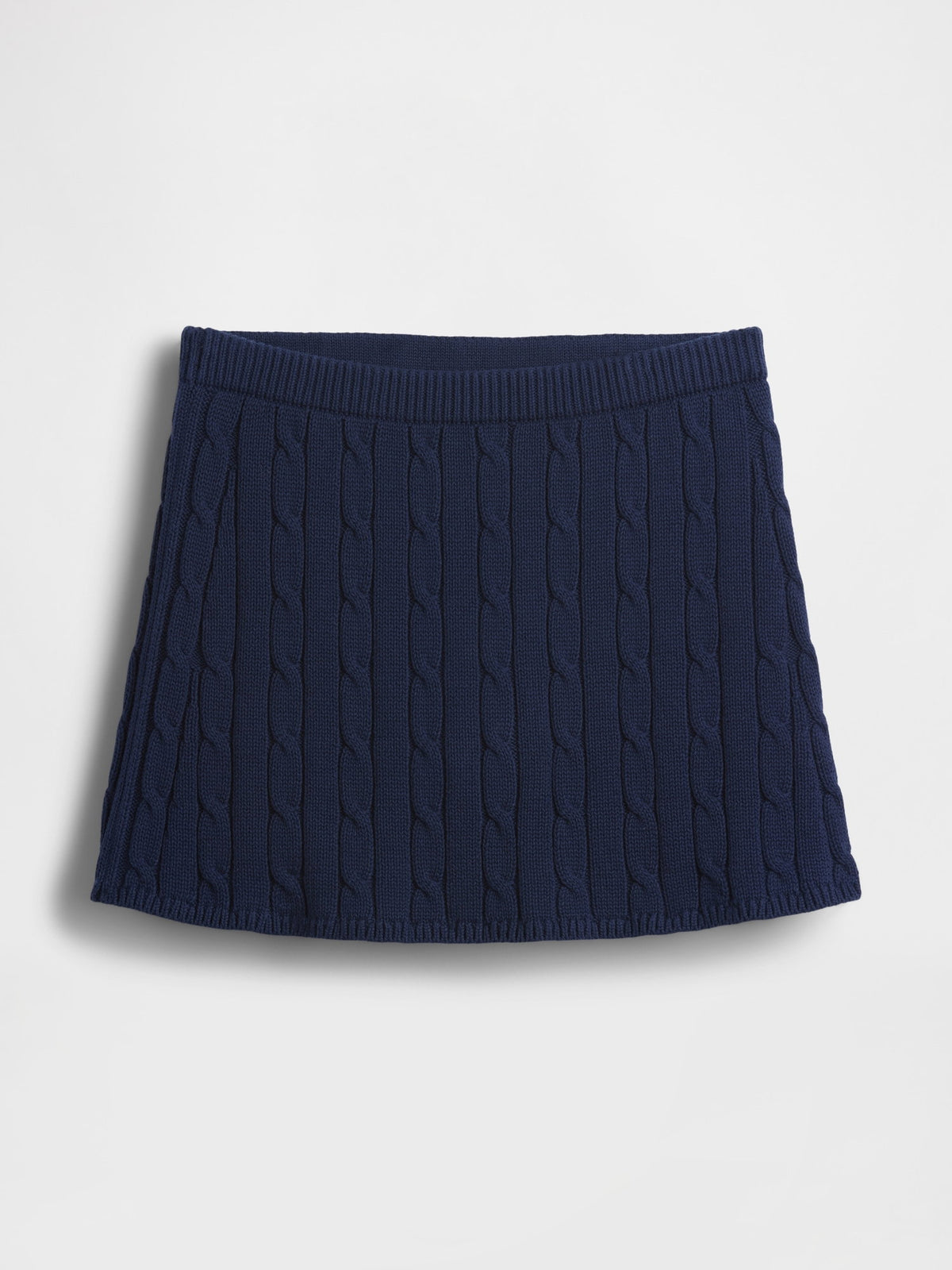 Kırmızı 100% Pamuk Cable-knit Mini Şort