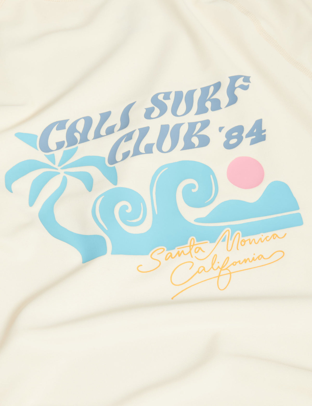 Cali Surf Club Desenli Kısa Kollu Deniz Tişörtü (6–16 Yaş)