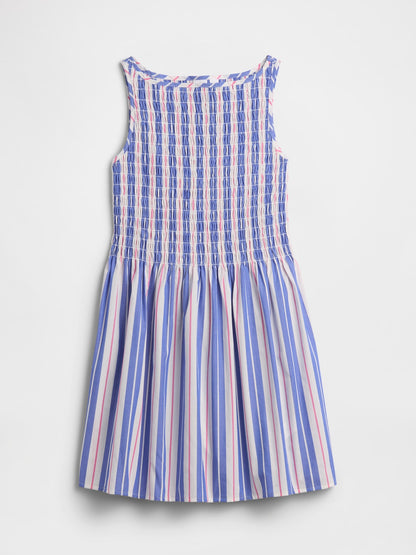 Mavi Smocked Poplin Elbise