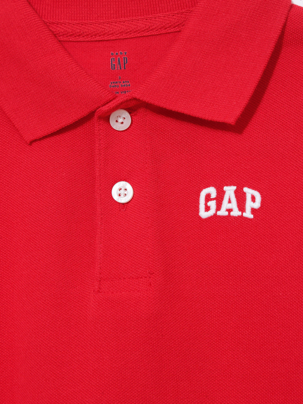 Kırmızı Gap Logo Polo Yaka T-shirt