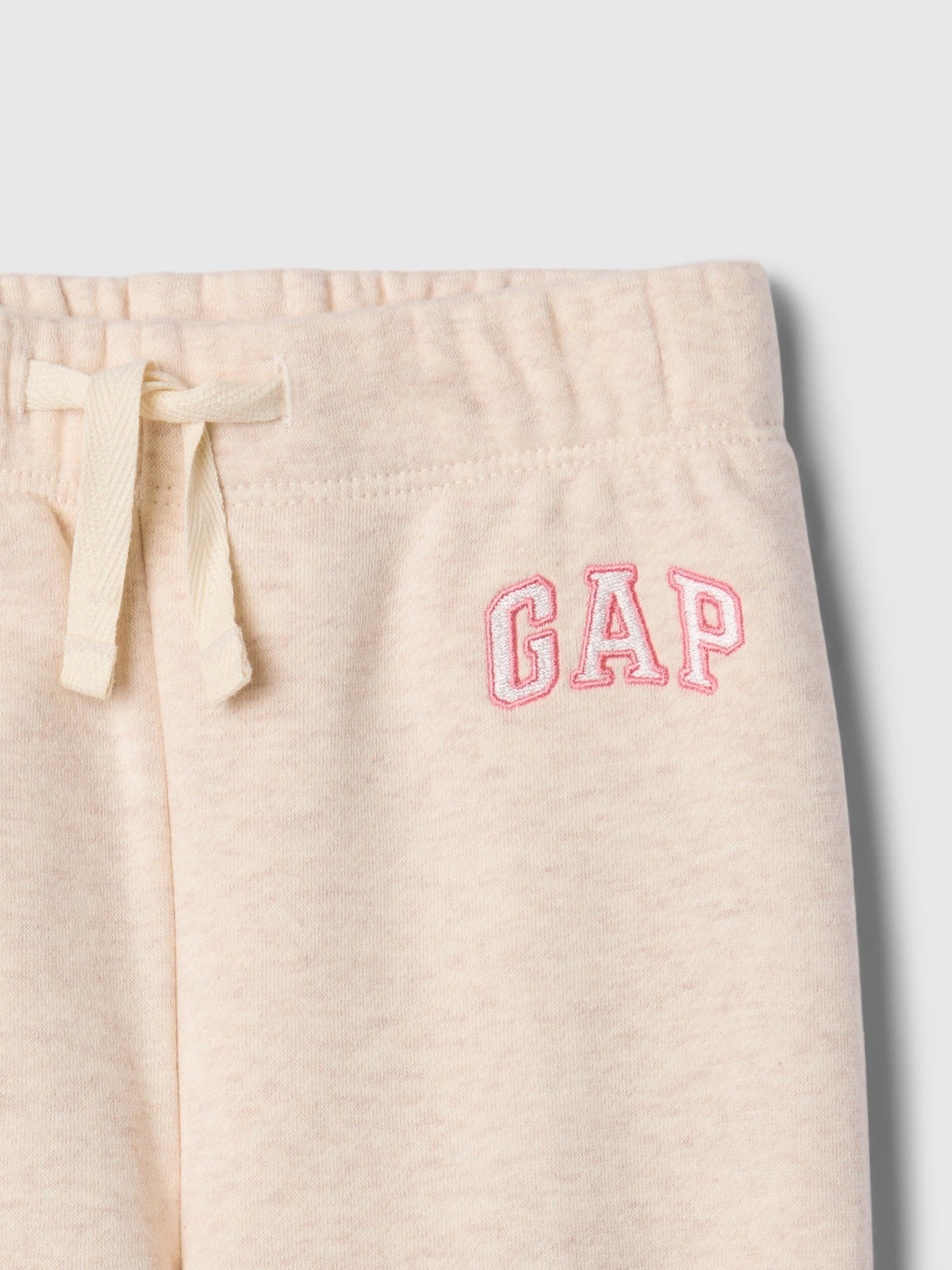 Pembe Gap Logo Kalp Desenli Pull-on Jogger Fleece Eşofman Altı