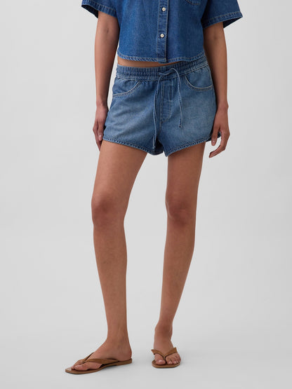 Mavi Mid Rise Ultrasoft Denim Easy Dolphin Şort