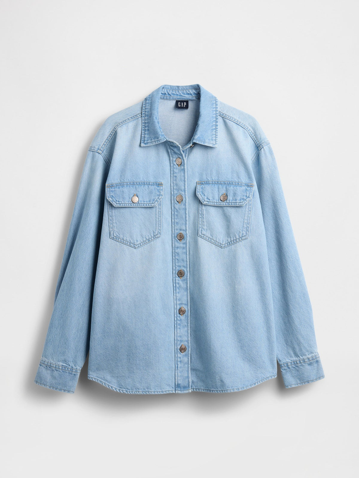 Açık Mavi Denim Western Gömlek Ceket