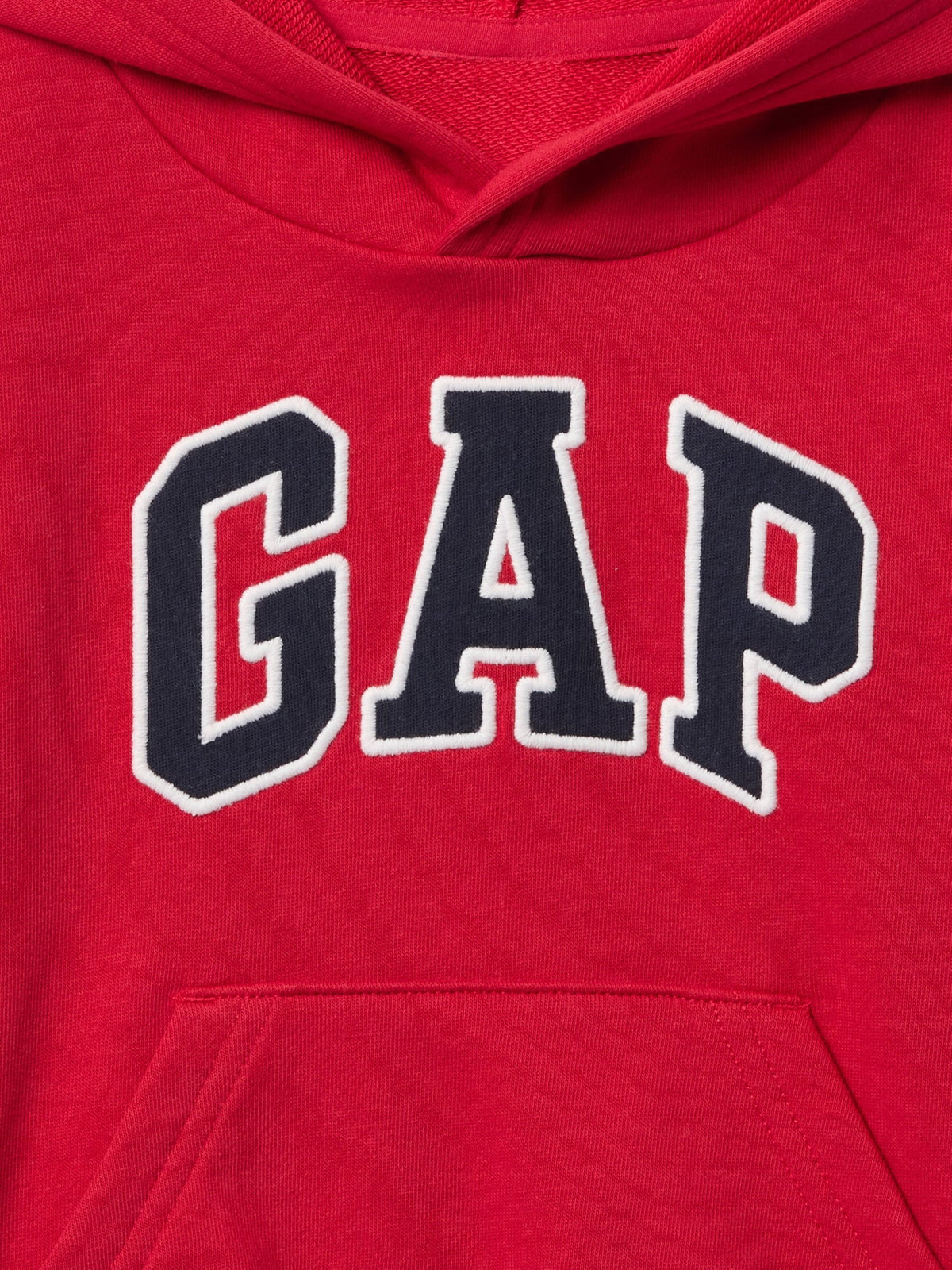 Kırmızı Gap Logo Relaxed Havlu Kumaş Sweatshirt