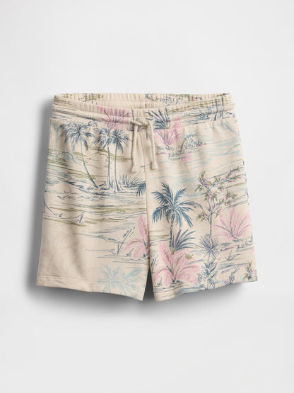 Krem Kids Relaxed Print Pull-on Şortlar