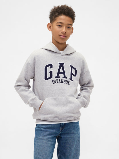 Gri Relaxed Gap Istanbul Logo Sweatshirt
