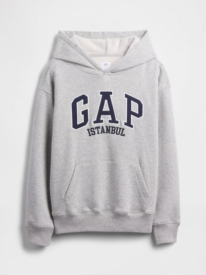 Gri Relaxed Gap Istanbul Logo Sweatshirt