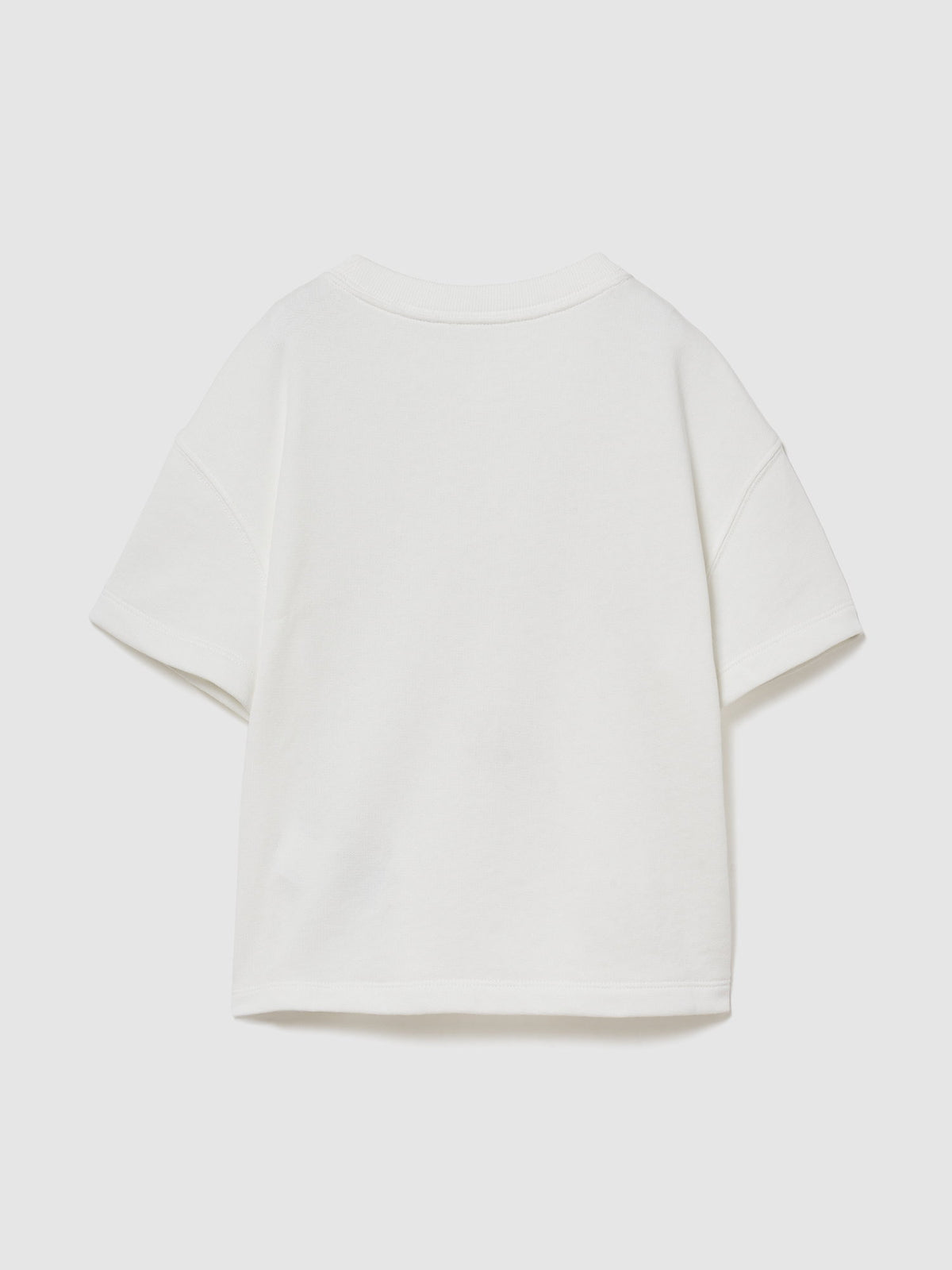 Beyaz Fransız Havlu Kumaş Gap Logo T-shirt