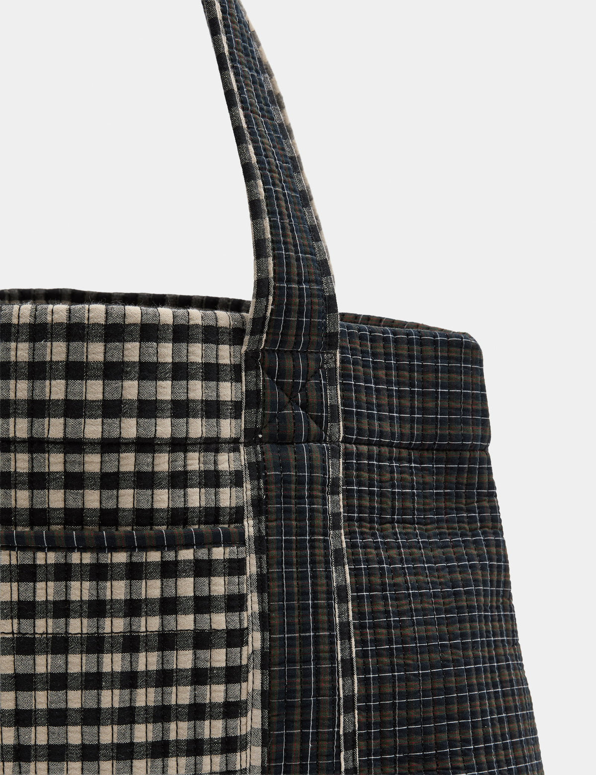 Gingham Desenli Çanta