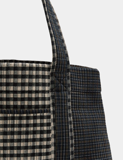 Gingham Desenli Çanta