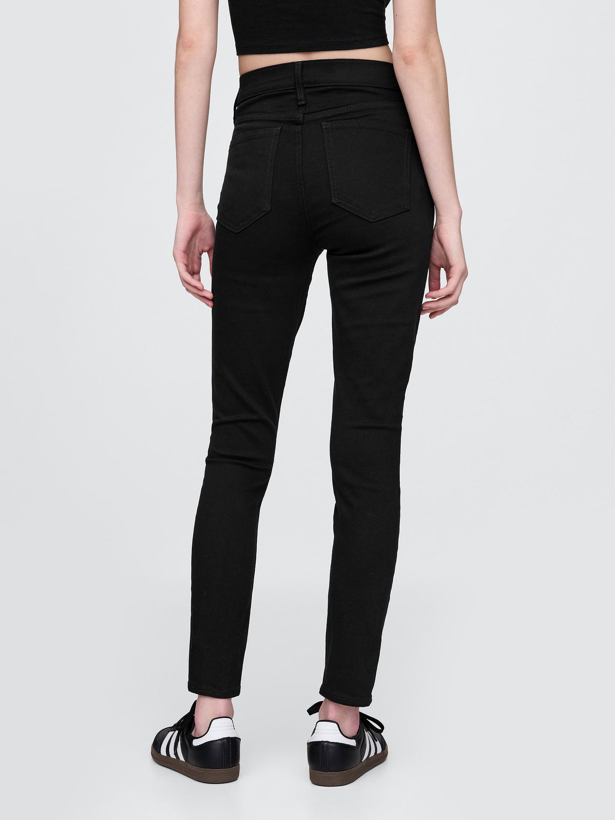 Siyah High Rise True Skinny Washwell™ Jean Pantolon