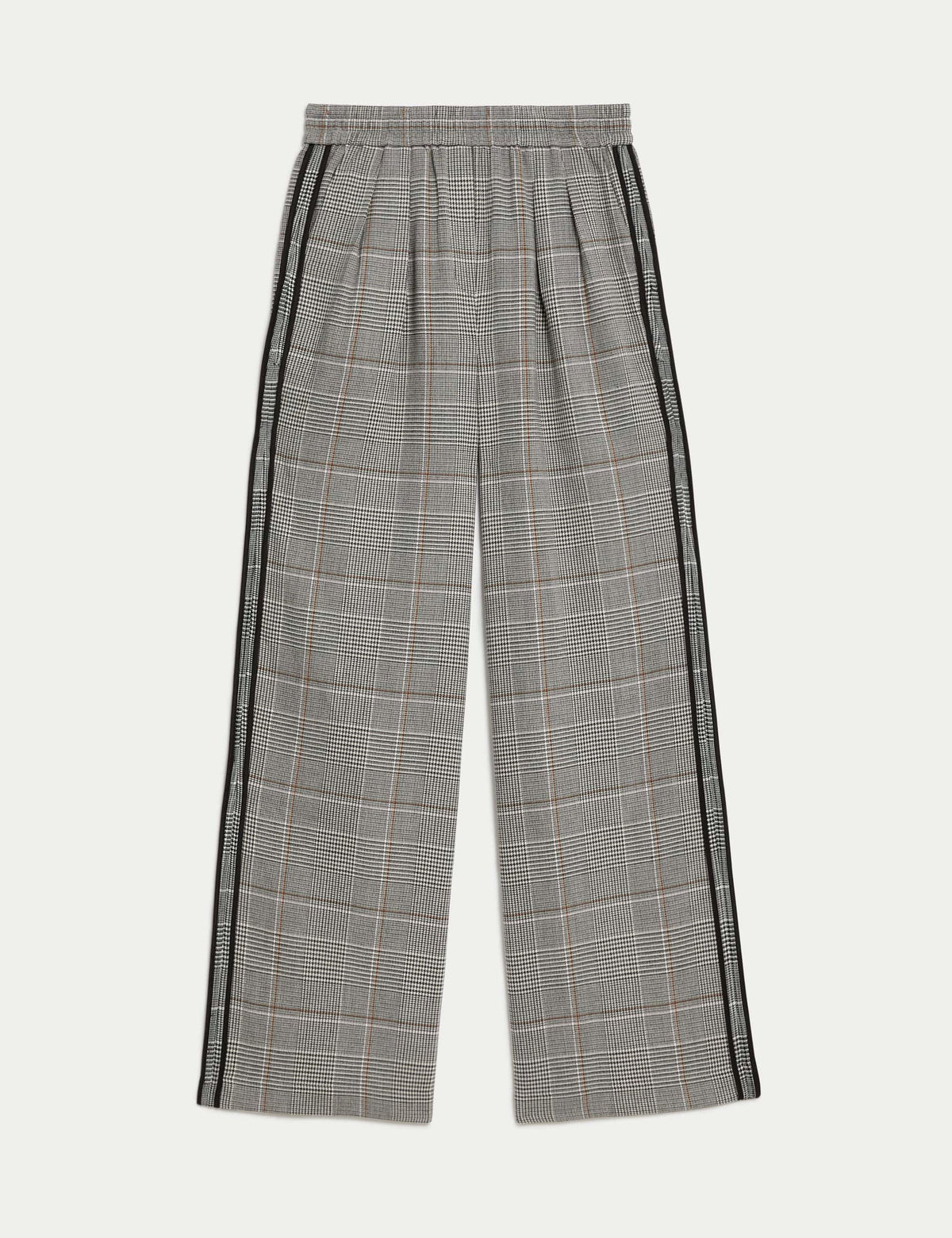 Şerit Detaylı Wide Leg Pantolon