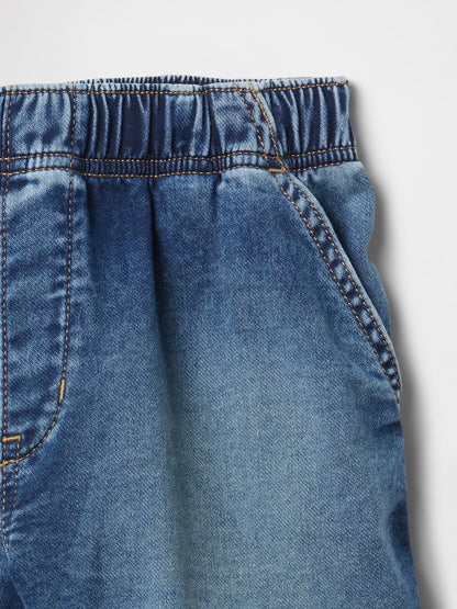 Mavi High Rise Relaxed Pull-on Jean Şort