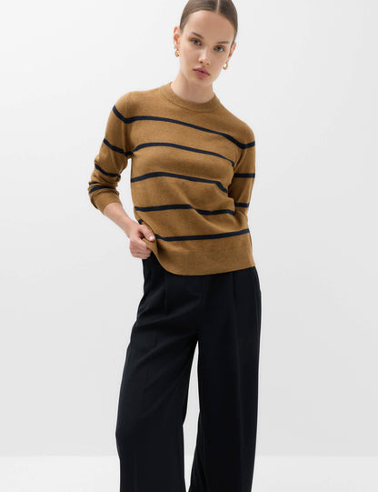 Air-yarn Bisiklet Yaka Triko Kazak