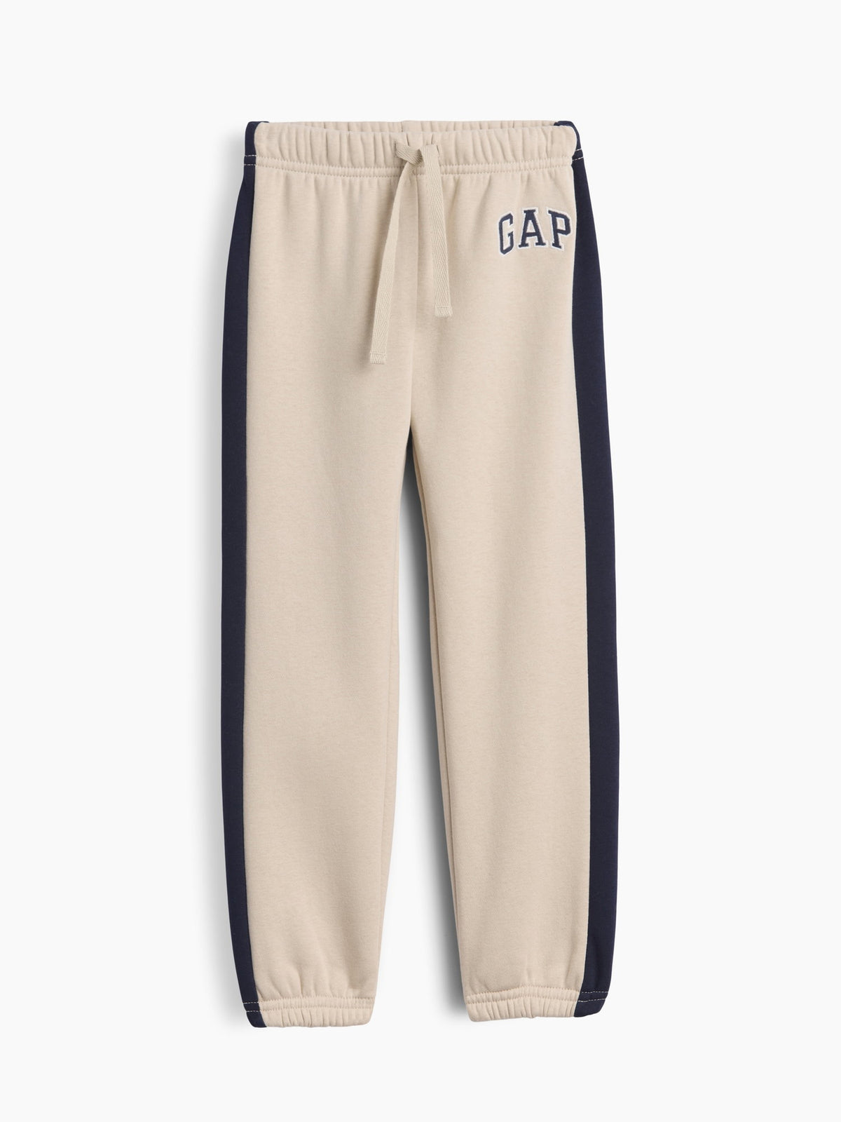 Bej Relaxed Colorblock Pull-on Jogger Eşofman Altı