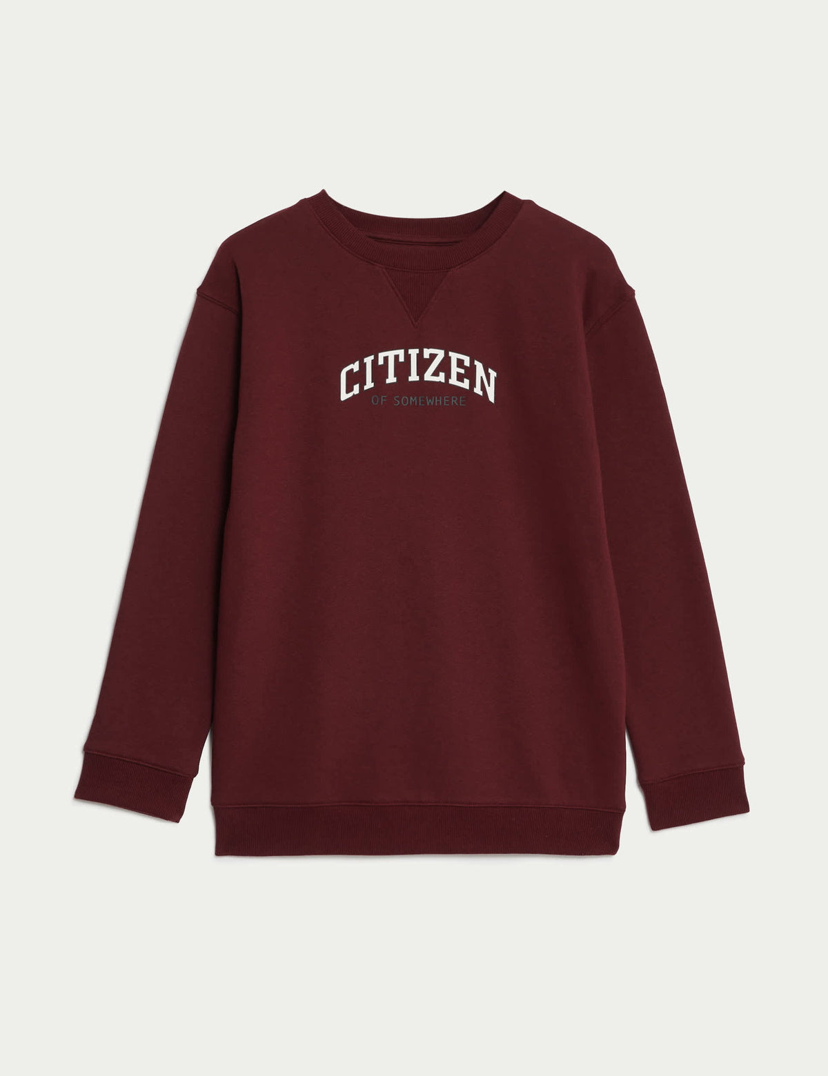 Slogan Desenli Yuvarlak Yaka Sweatshirt (6-16 Yaş)