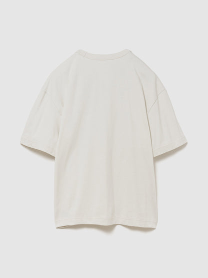Kırık Beyaz Heavyweight Gap Logo Relaxed Crop T-shirt