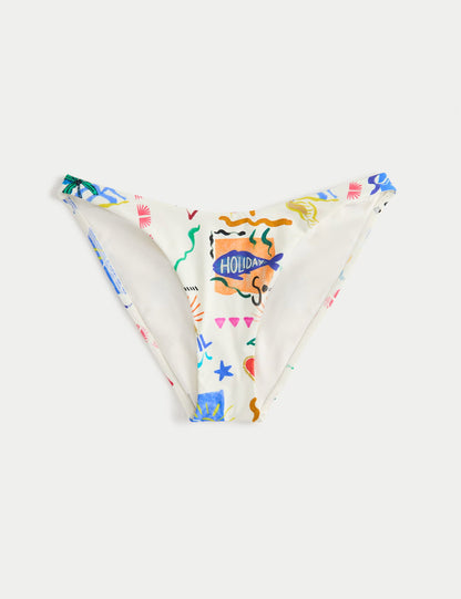 Desenli Bandeau Bikini Altı