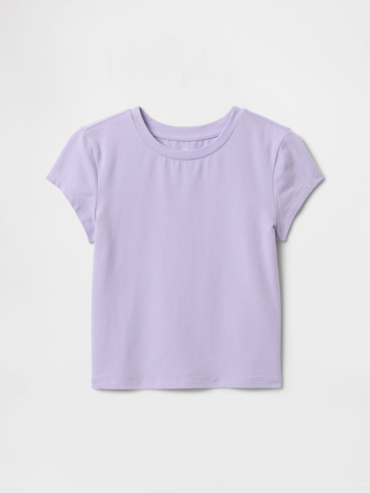 Mor Yuvarlak Yaka T-shirt