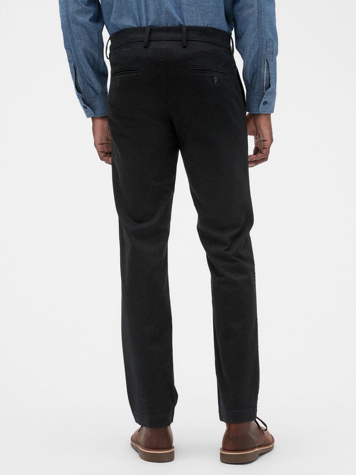 Siyah Gapflex Straight Fit Khaki Pantolon