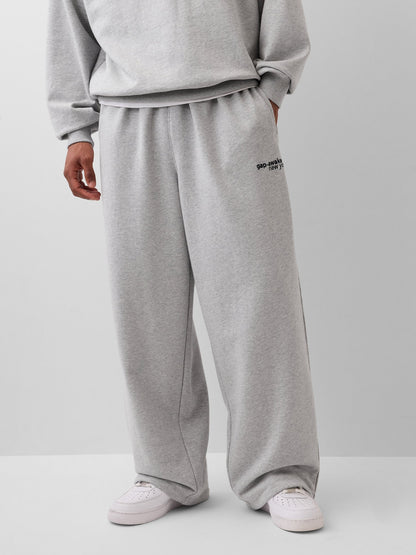Açık Gri Gap × Awake Ny Heavyweight Baggy Eşofman Altı