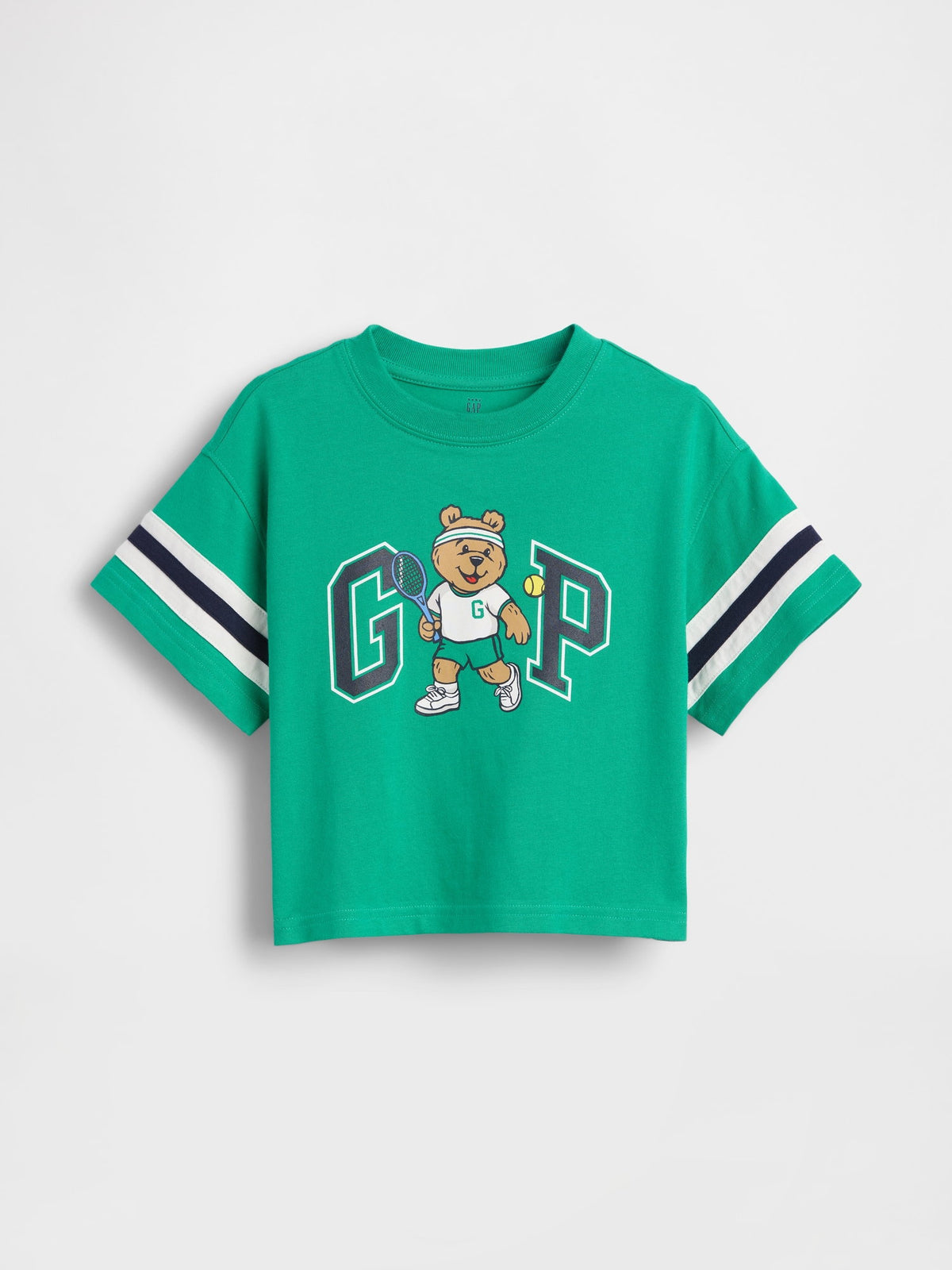 Lacivert Oversized Brannan Bear Varsity Grafik Logo T-shirt