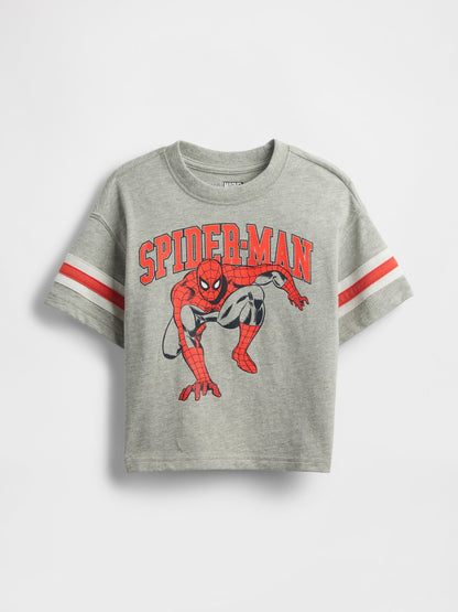 Açık Gri Marvel Grafik T-shirt
