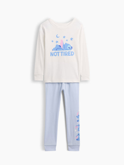 Açık Mavi Disney Lilo Ve Stitch Pijama Takımı