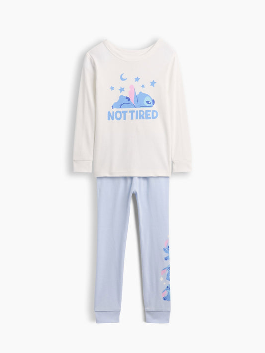 Açık Mavi Disney Lilo Ve Stitch Pijama Takımı