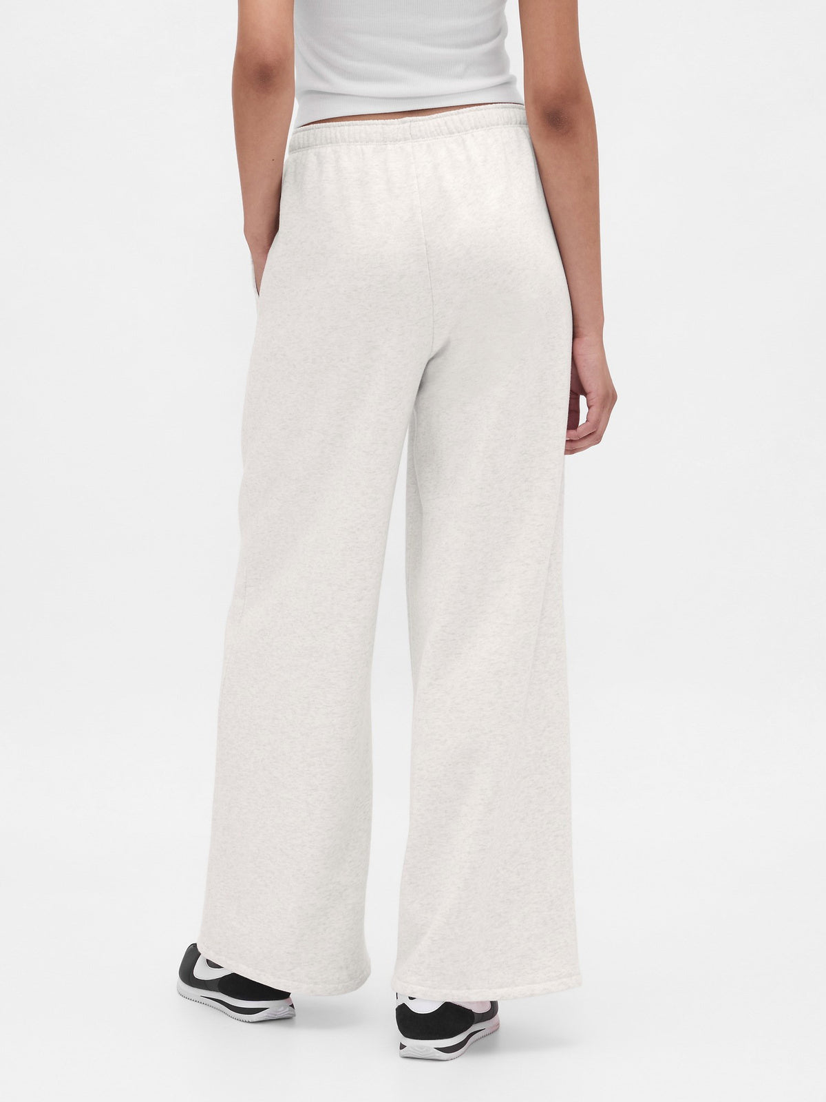 Kırık Beyaz Vintagesoft Wide-leg Baggy Eşofman Altı