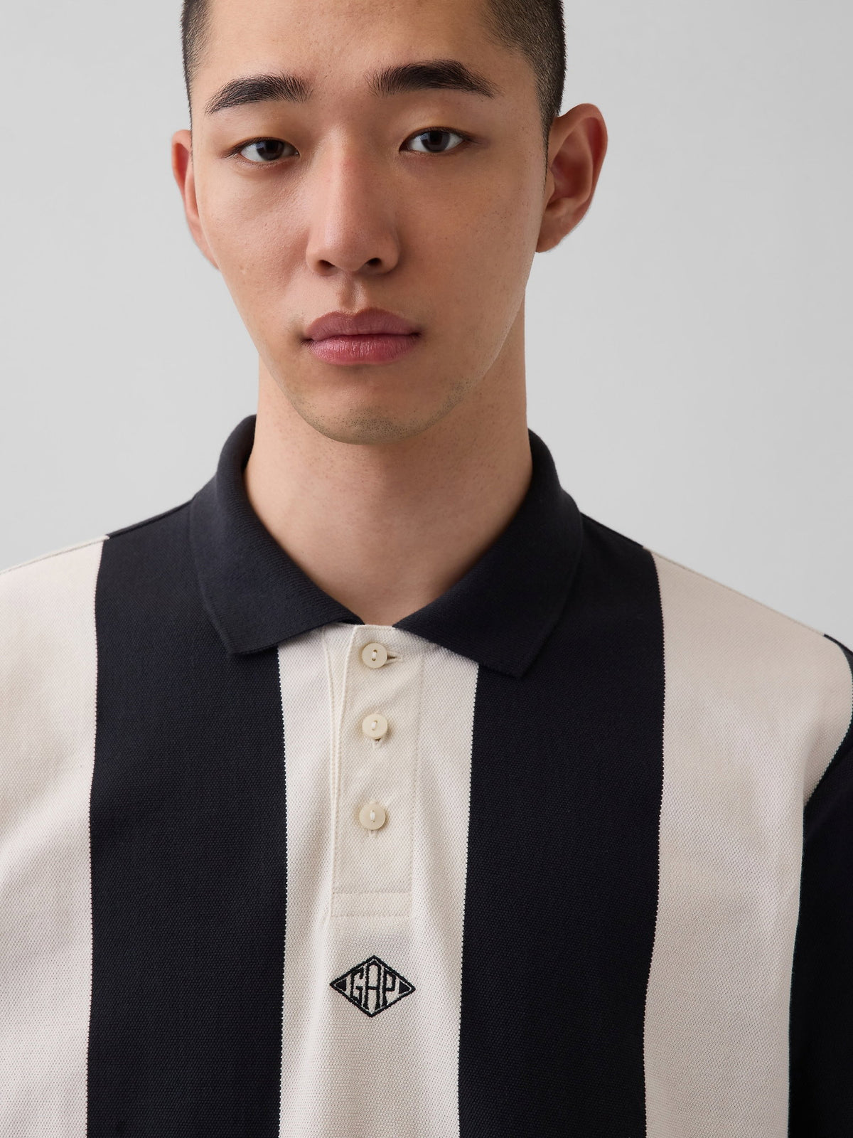 Siyah Ouigap Relaxed Pique Polo T-shirt