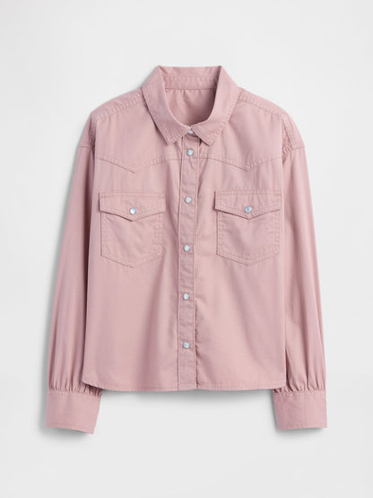 Pembe Western Gömlek