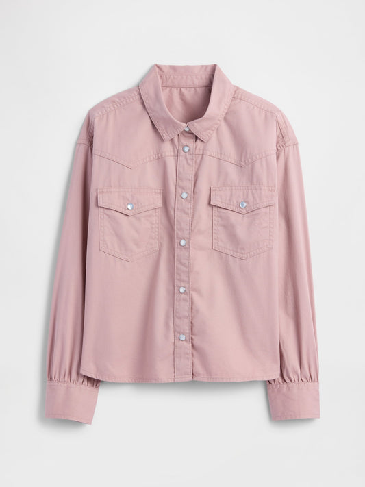 Pembe Western Gömlek