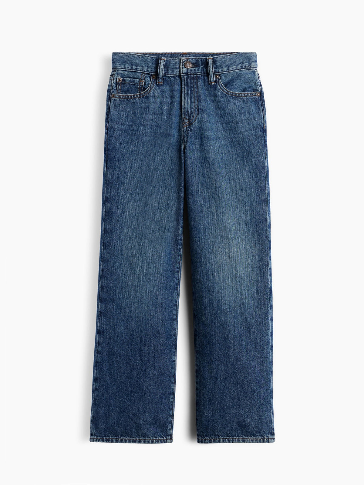 Koyu Mavi '90s Loose Jean Pantolon