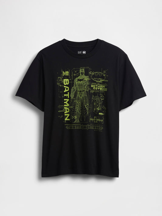 Siyah Wb™ Batman Everyday Soft Grafik Baskılı T-shirt