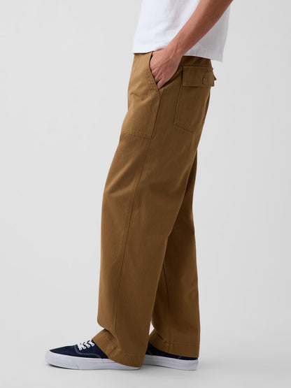 Hardal Herringbone '90s Loose Pantolon
