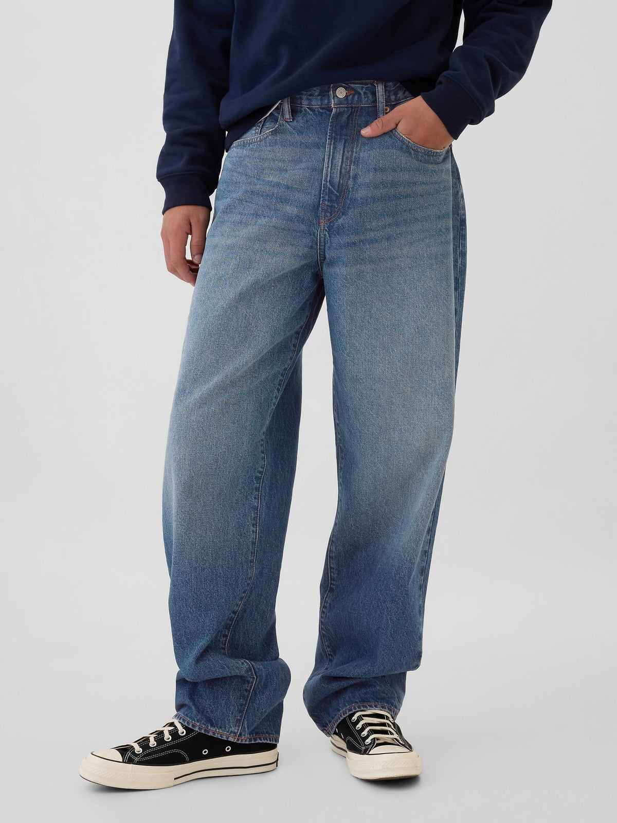 Mavi Baggy Jean Pantolon