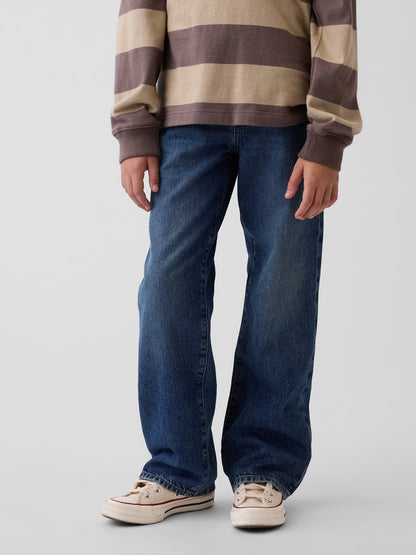 Koyu Mavi '90s Loose Jean Pantolon