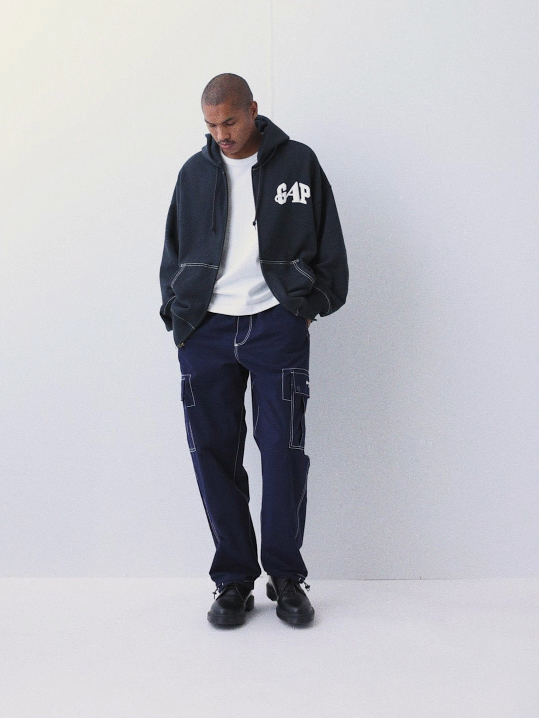 Lacivert Gap × Awake Ny Kargo Baggy Jogger Eşofman Altı