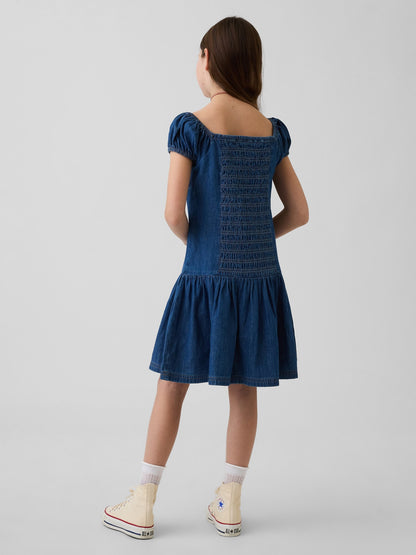 Mavi Denim Drop-waist Elbise