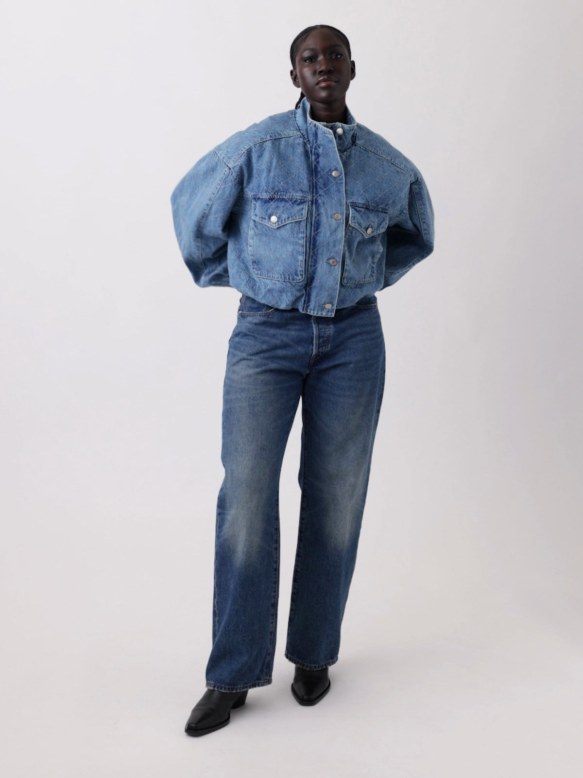 Mavi Gap × Hfr Dikişli Denim Bomber Ceket By Latouché